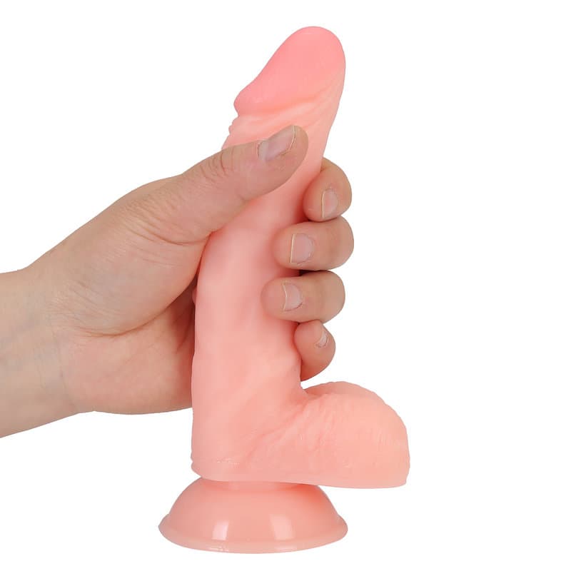 18 Cm. Daniel Ultra Gerçekçi Doku Vantuzlu Testisli Dildo