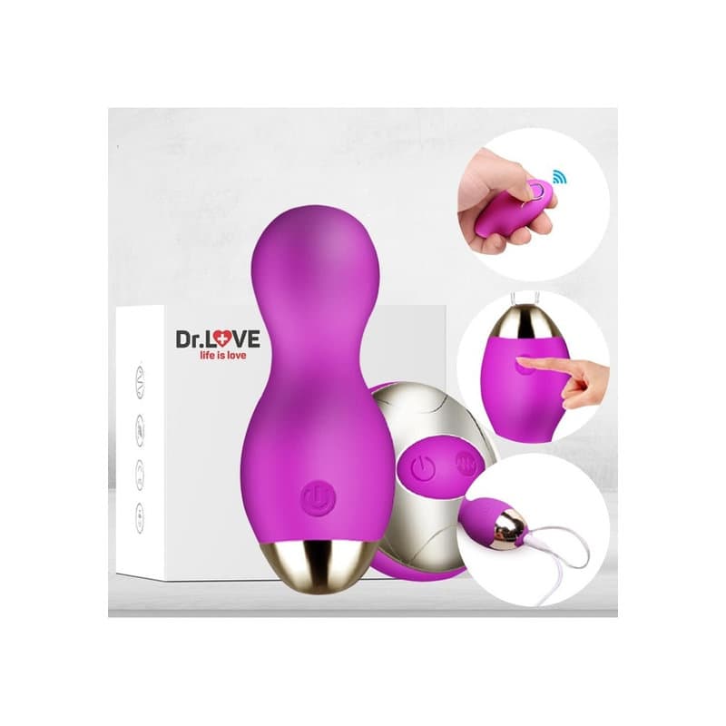 Dr.Love USB Şarjlı Uzaktan Kumandalı Su Geçirmez Ultra Lux Yumurta Vibratör –