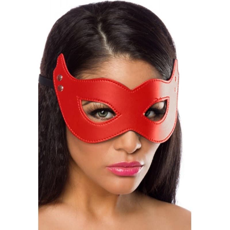 Merry See Kırmızı Deri Maske