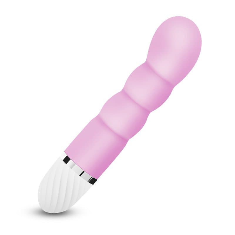 Renkli G-Spot Silikon Vibratör (Pembe)