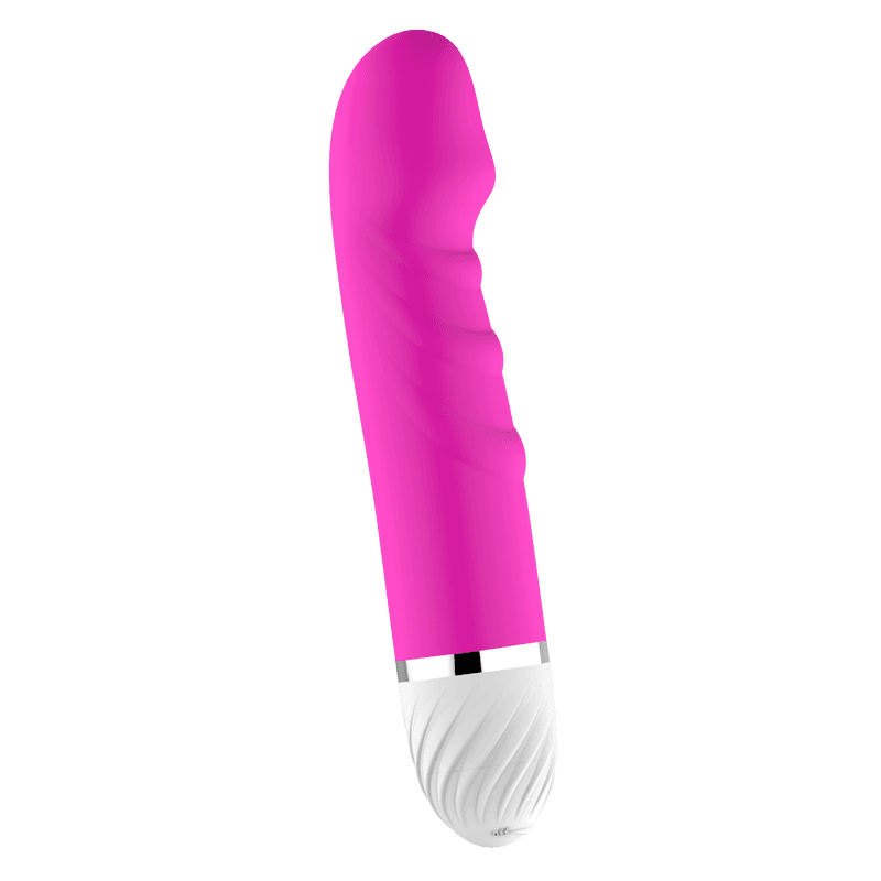 Renkli G-Spot Ultra Lüx Dokulu Silikon Vibratör (Fuşya)