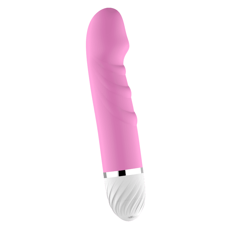Renkli G-Spot Ultra Lüx Dokulu Silikon Vibratör (Pembe)