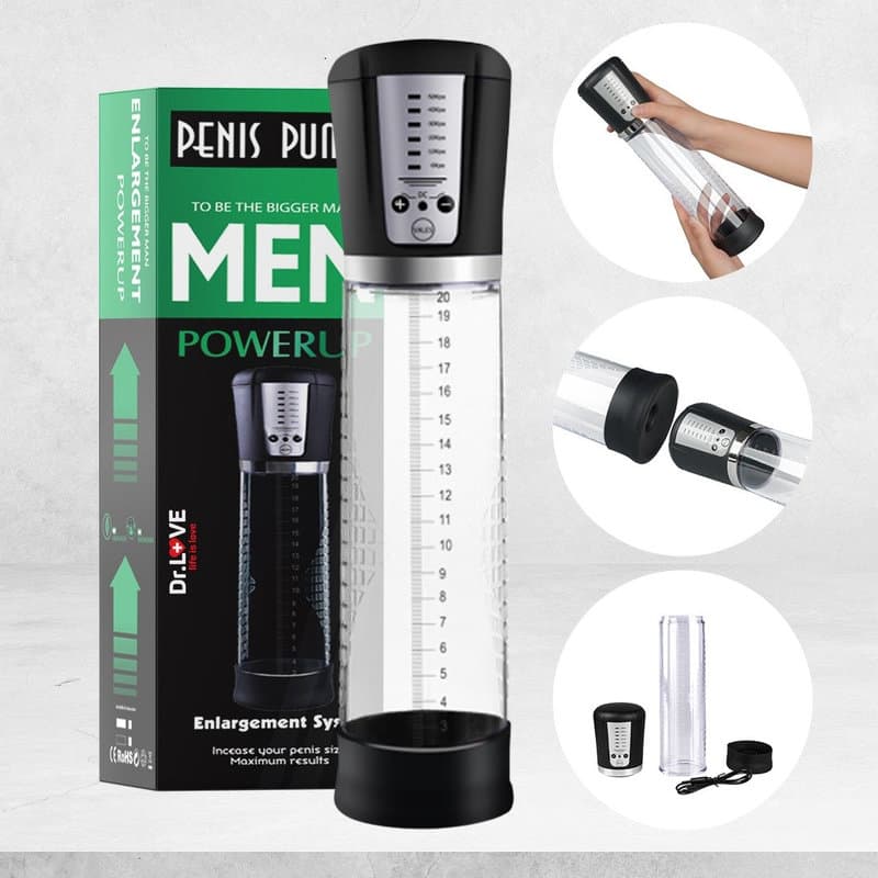 RoSH Powerup – Motorlu Tam Otomatik USB Şarjlı Penis Büyütücü Vakum Pompası