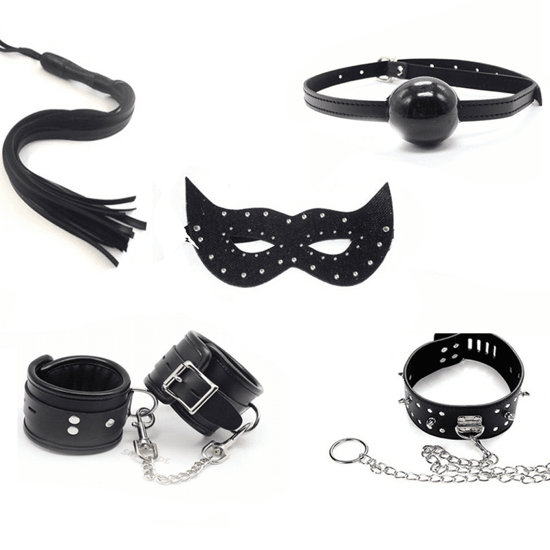 Siyah Fetish Fantazi Komple Set