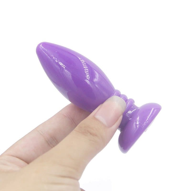 Yumuşak Silikon Anal Plug (Mor)