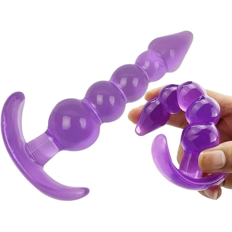 Yumuşak Silikon Boğumlu Anal Plug